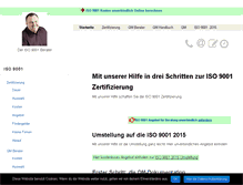 Tablet Screenshot of iso9001.info